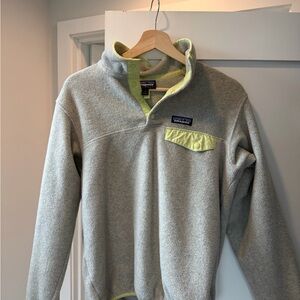 Patagonia Synchilla Fleece in Gray and Light Green